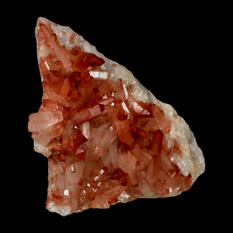 5.8" Natural Red Ferruginous Quartz Crystal Cluster Mineral Specimen Meknes Morocco