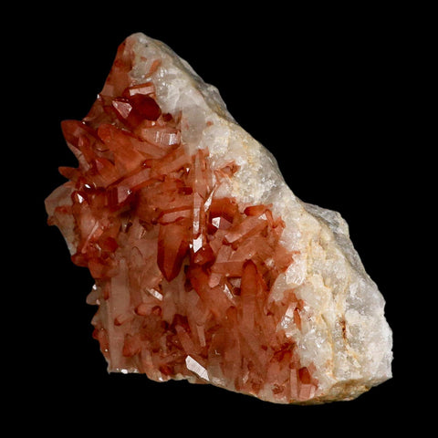 5.8" Natural Red Ferruginous Quartz Crystal Cluster Mineral Specimen Meknes Morocco