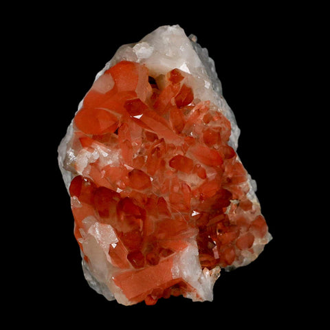 4.1" Natural Red Ferruginous Quartz Crystal Cluster Mineral Specimen Meknes Morocco