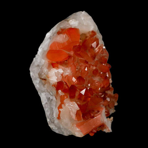 4.1" Natural Red Ferruginous Quartz Crystal Cluster Mineral Specimen Meknes Morocco