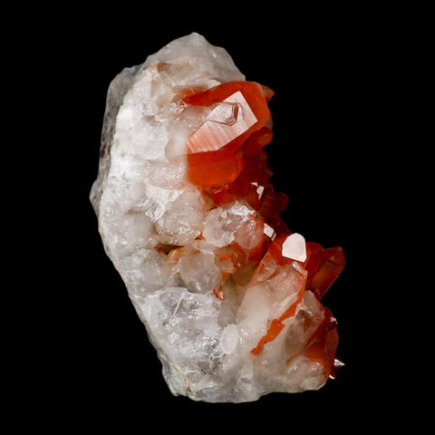 4.1" Natural Red Ferruginous Quartz Crystal Cluster Mineral Specimen Meknes Morocco