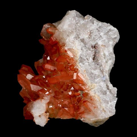 4.1" Natural Red Ferruginous Quartz Crystal Cluster Mineral Specimen Meknes Morocco