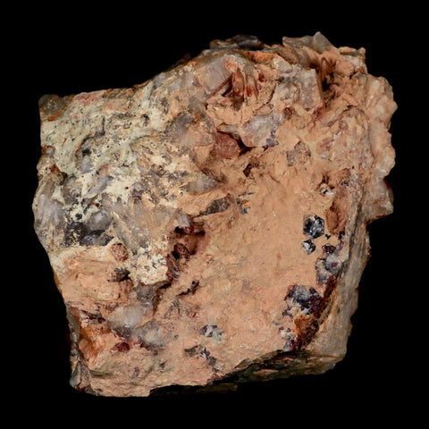 6.1" Natural Red Ferruginous Quartz Crystal Cluster Mineral Specimen Meknes Morocco