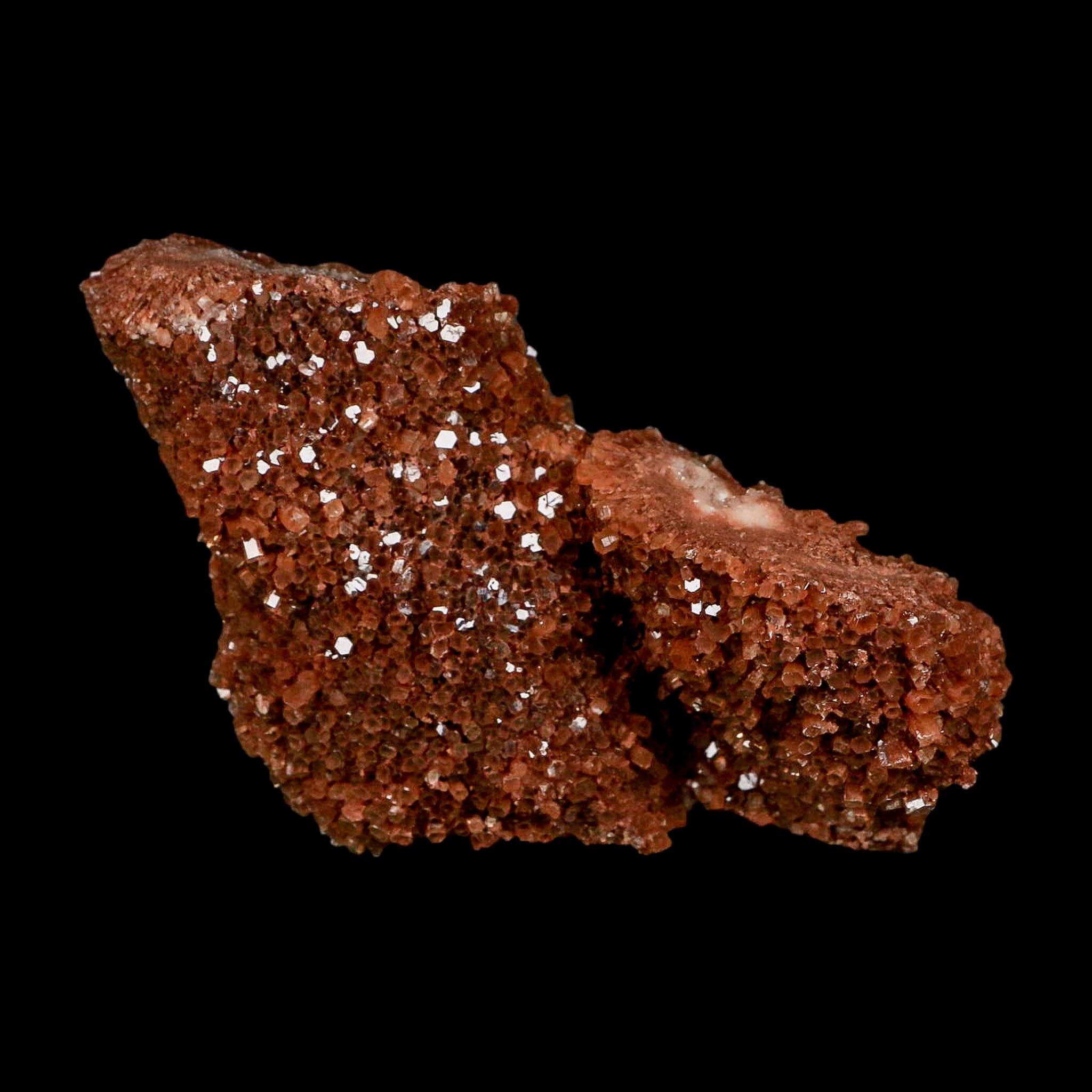 5.1" Aragonite Mineral Red Crystal Cluster Specimen Tazouta Morocco - Fossil Age Minerals