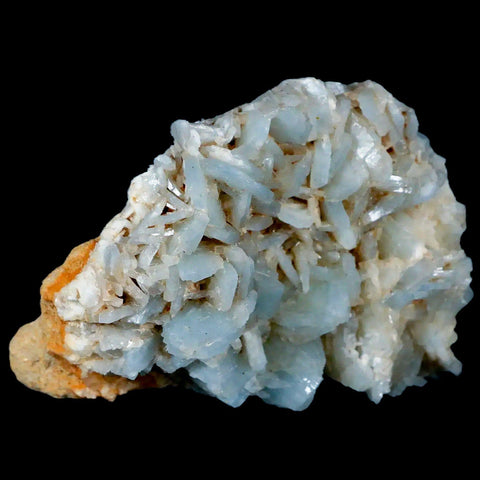 3.7" Ice Blue Tabular Barite Blades Crystal Mineral Specimen Meknes-Tafilalet  Morocco - Fossil Age Minerals