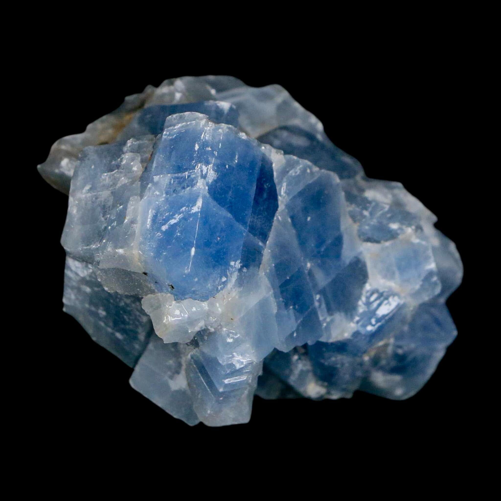 2" Natural Rough Ice Blue Calcite Crystal Mineral Specimen Nuevo Leon Mexico - Fossil Age Minerals