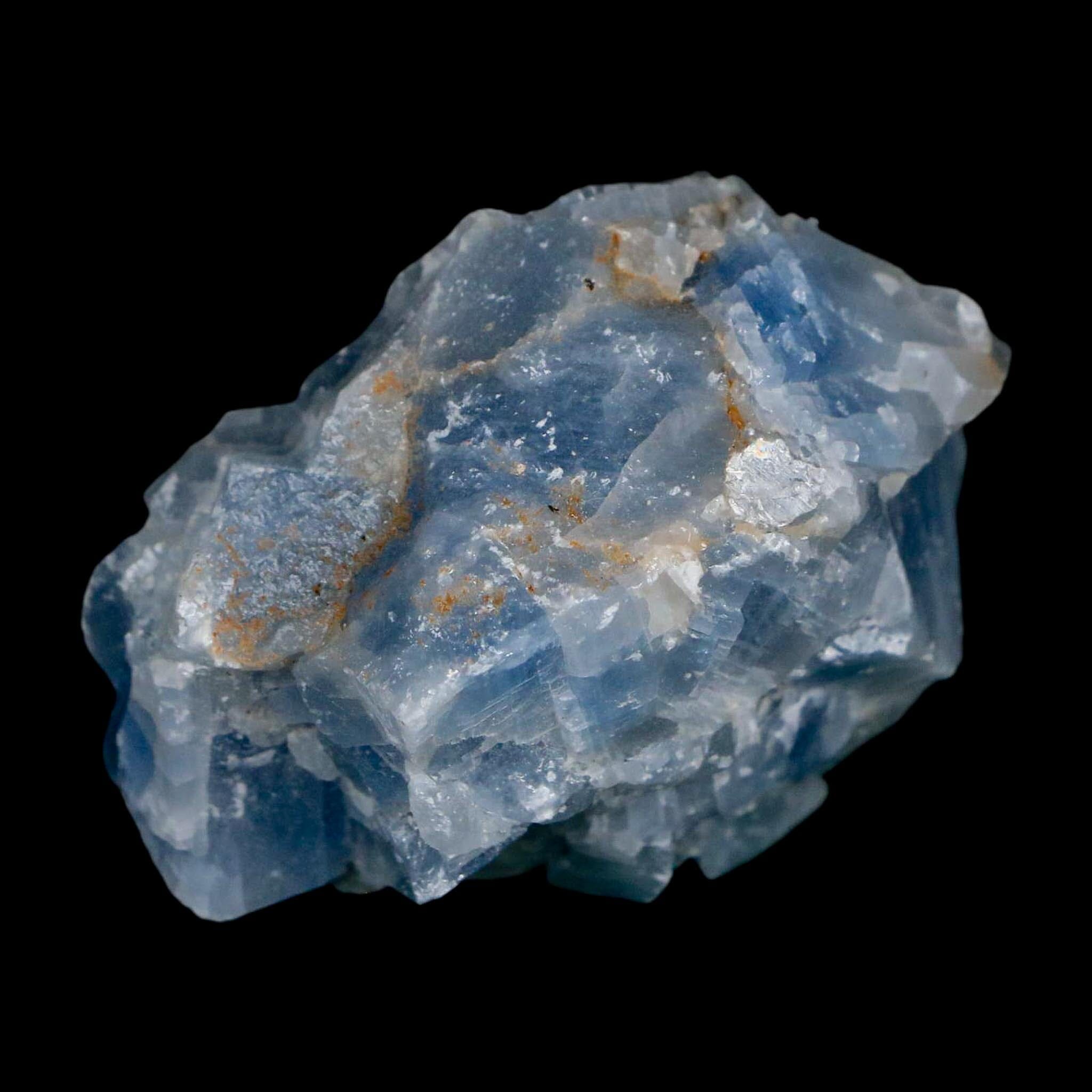 2" Natural Rough Ice Blue Calcite Crystal Mineral Specimen Nuevo Leon Mexico - Fossil Age Minerals