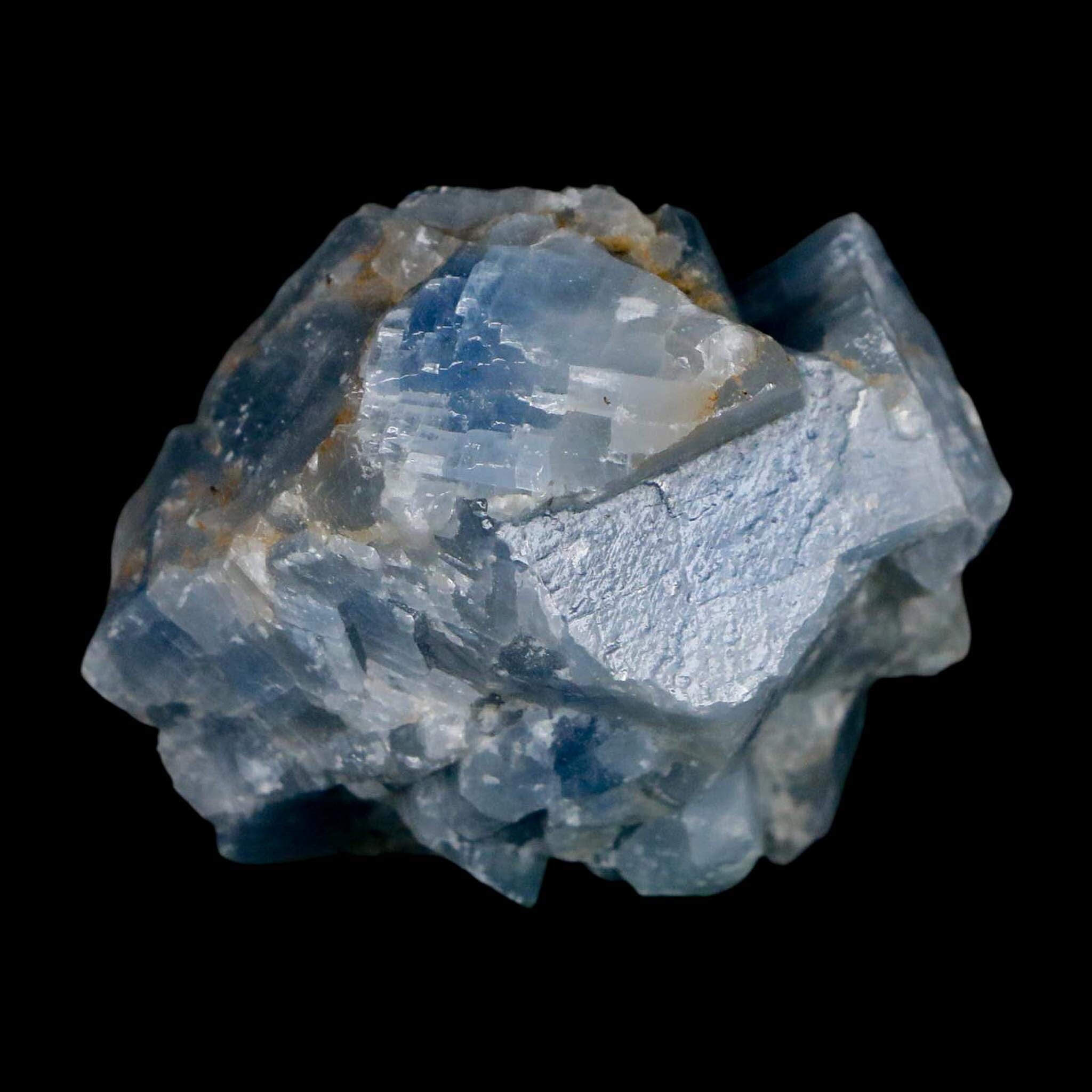 2" Natural Rough Ice Blue Calcite Crystal Mineral Specimen Nuevo Leon Mexico - Fossil Age Minerals
