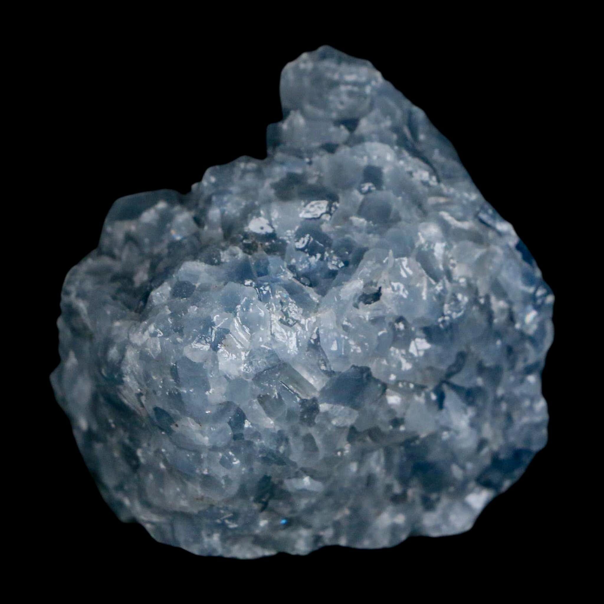 2" Natural Rough Ice Blue Calcite Crystal Mineral Specimen Nuevo Leon Mexico - Fossil Age Minerals