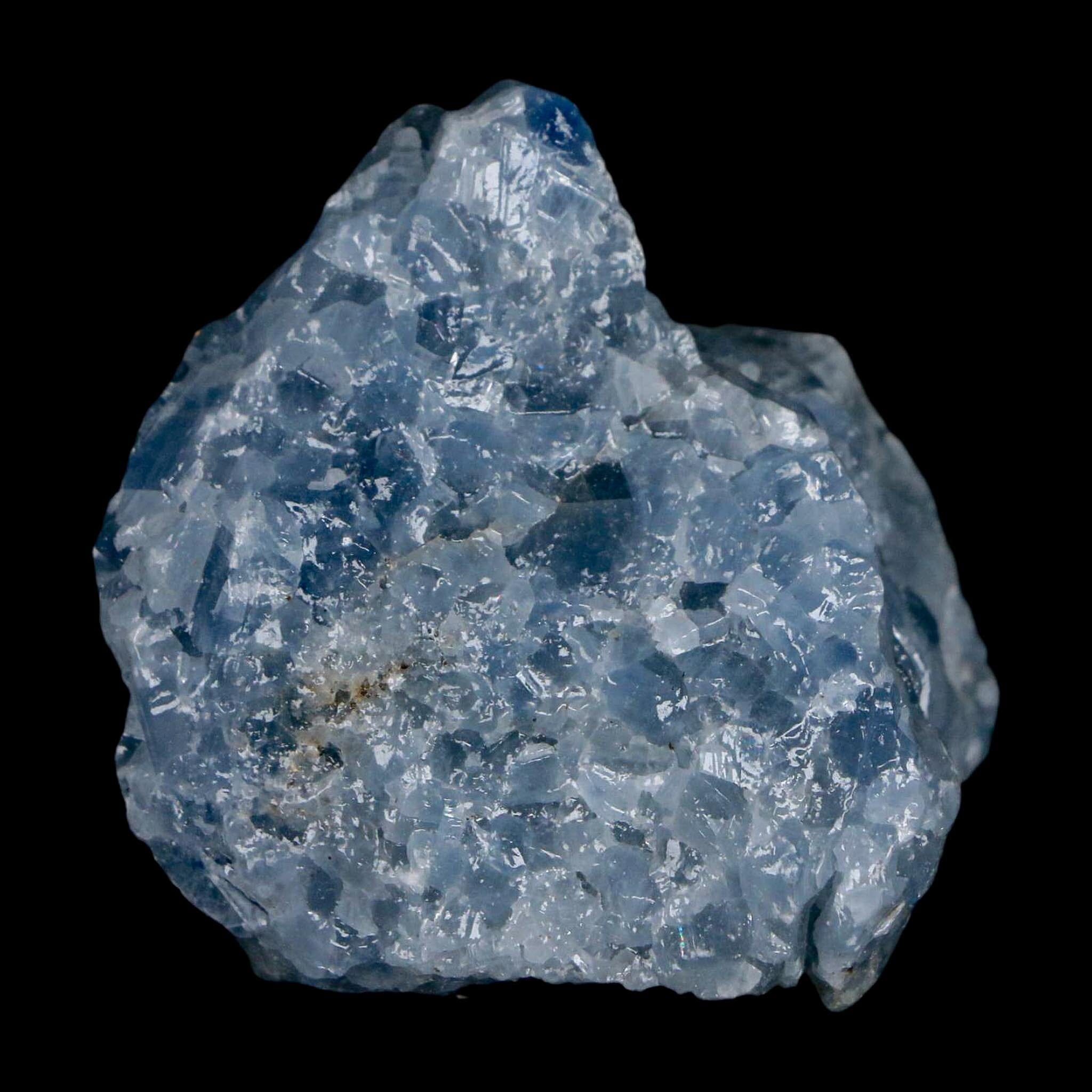 2" Natural Rough Ice Blue Calcite Crystal Mineral Specimen Nuevo Leon Mexico - Fossil Age Minerals