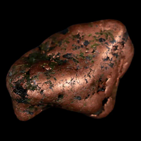 1" Solid Native Copper Polished Nugget Mineral Keweenaw Michigan - Fossil Age Minerals