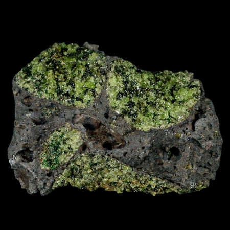 XL 4.1" Natural Emerald Peridot Crystal Minerals On Volcanic Rock Gila, Arizona