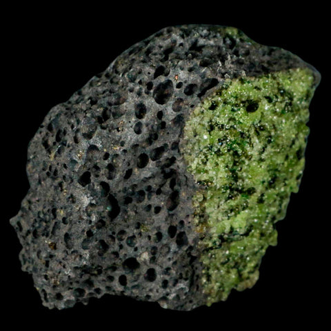 XL 3.5" Natural Emerald Peridot Crystal Minerals On Volcanic Rock Gila, Arizona - Fossil Age Minerals