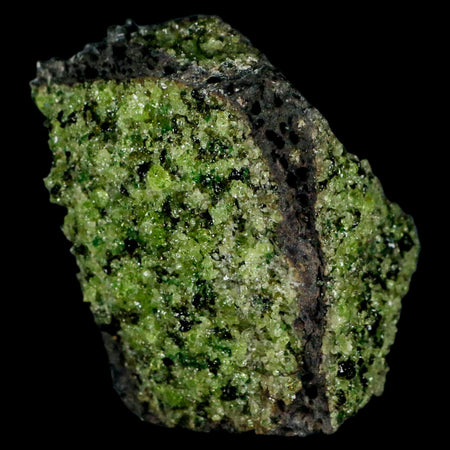 XL 3.5" Natural Emerald Peridot Crystal Minerals On Volcanic Rock Gila, Arizona