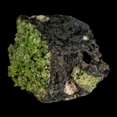 3.2" Emerald Peridot Crystals, Chrome Diopside And Spinel On Volcanic Rock Gila, AZ - Fossil Age Minerals