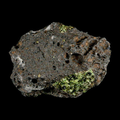 2.9" Emerald Peridot Crystals, Chrome Diopside And Spinel On Volcanic Rock Gila, AZ - Fossil Age Minerals