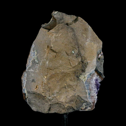 3.1" Amethyst Crystal Cluster Mineral Specimen Brazil Custom Medal Stand