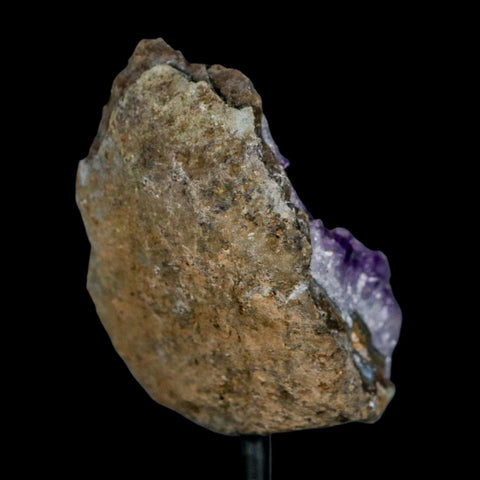 2.6" Amethyst Crystal Cluster Mineral Specimen Brazil Custom Medal Stand