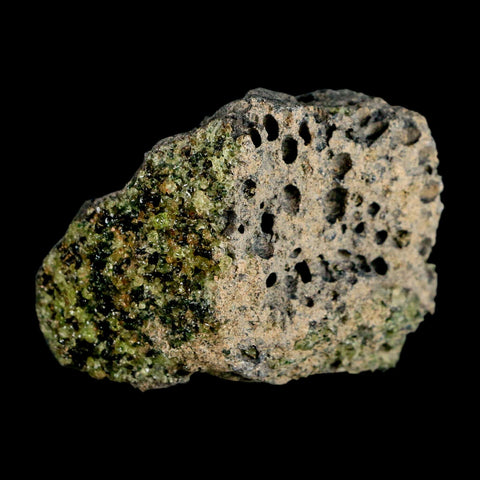 2.8" Emerald Peridot Crystals, Chrome Diopside And Spinel On Volcanic Rock Gila, AZ - Fossil Age Minerals