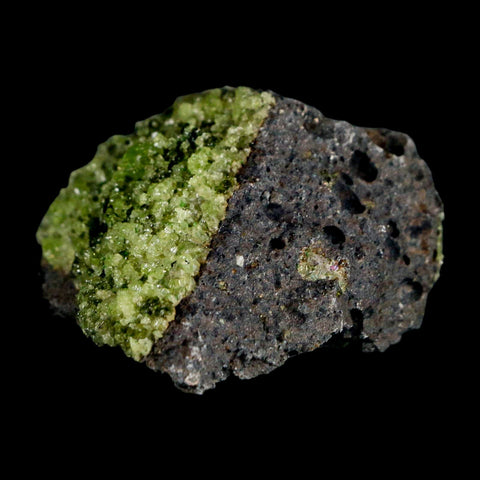 2.7" Emerald Peridot Crystals, Chrome Diopside And Spinel On Volcanic Rock Gila, AZ - Fossil Age Minerals