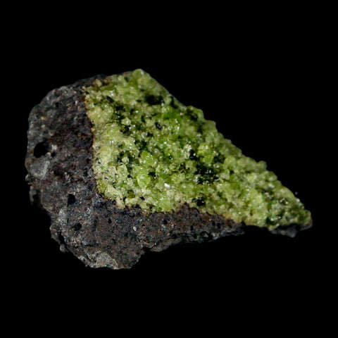 2.7" Emerald Peridot Crystals, Chrome Diopside And Spinel On Volcanic Rock Gila, AZ - Fossil Age Minerals