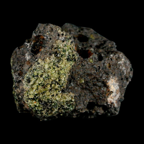 2.3" Emerald Peridot Crystals, Chrome Diopside And Spinel On Volcanic Rock Gila, AZ - Fossil Age Minerals