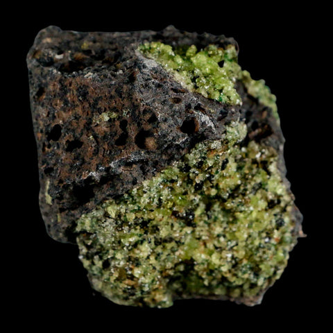 2.8" Emerald Peridot Crystals, Chrome Diopside And Spinel On Volcanic Rock Gila, AZ - Fossil Age Minerals