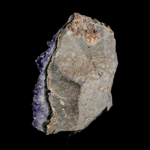 3.5" Amethyst Crystal Cluster Mineral Specimen Brazil Custom Medal Stand