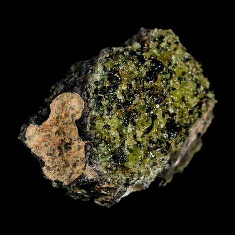 2.5" Emerald Peridot Crystals, Chrome Diopside And Spinel On Volcanic Rock Gila, AZ - Fossil Age Minerals