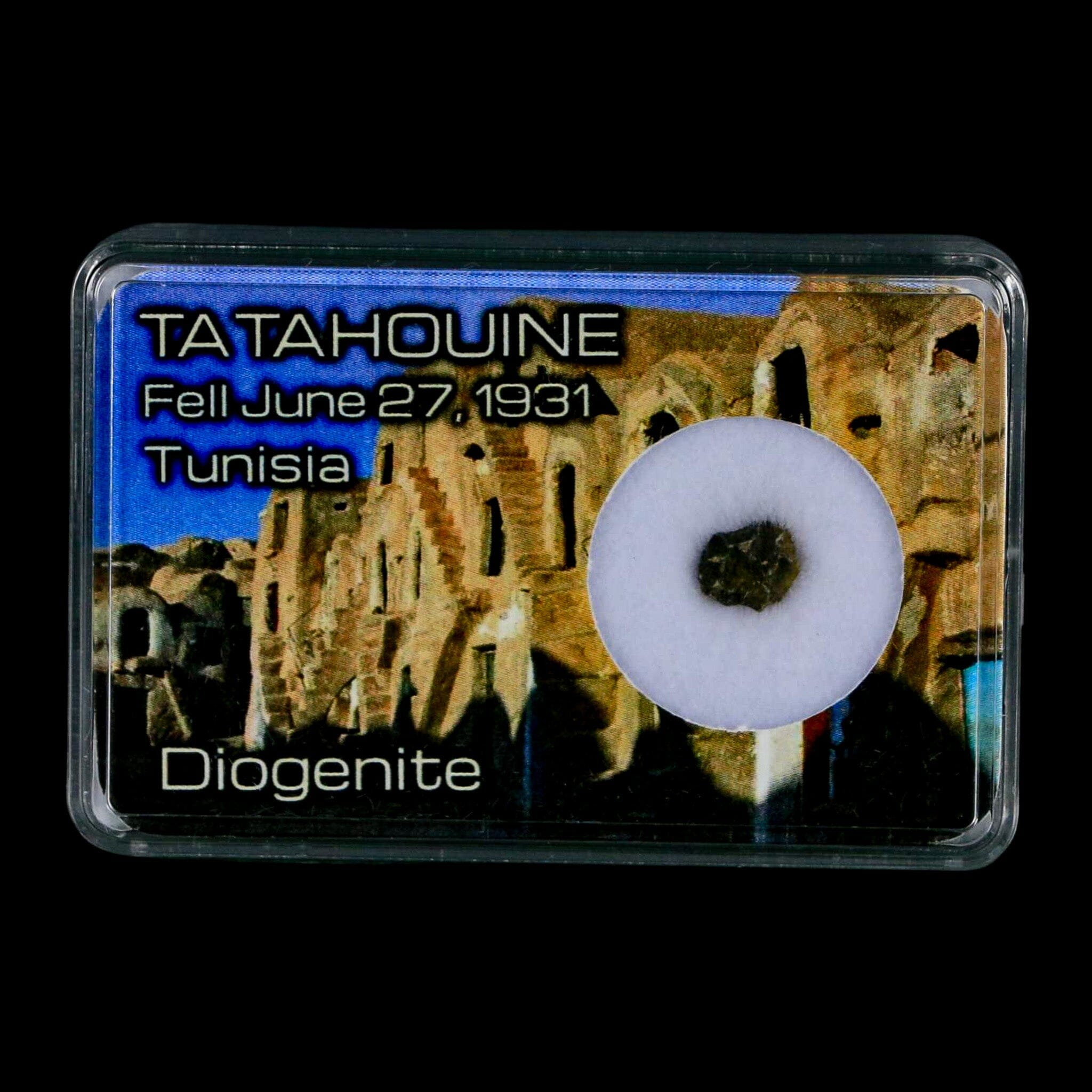 Tatahouine Diogenite Stony Meteorite Achondrites Specimen Fell June 24, 1931 Display - Fossil Age Minerals