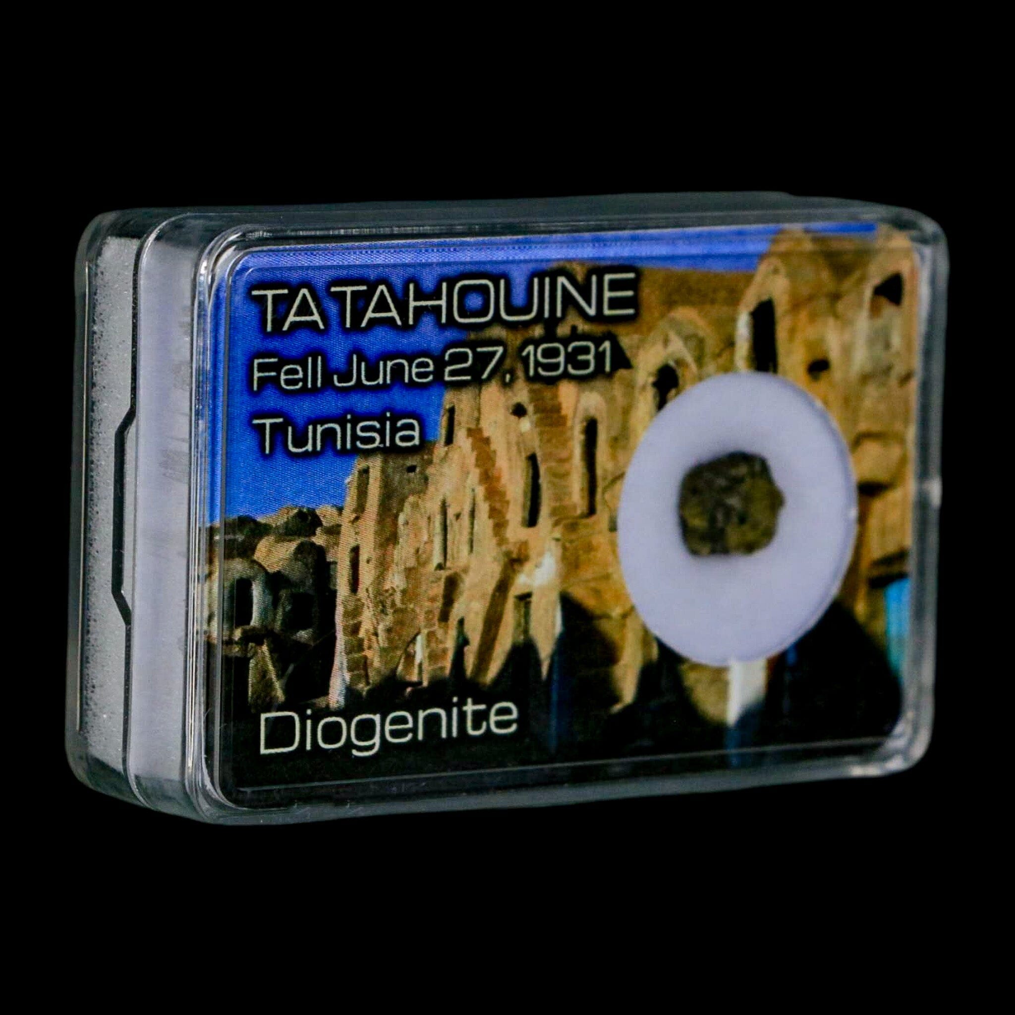 Tatahouine Diogenite Stony Meteorite Achondrites Specimen Fell June 24, 1931 Display - Fossil Age Minerals