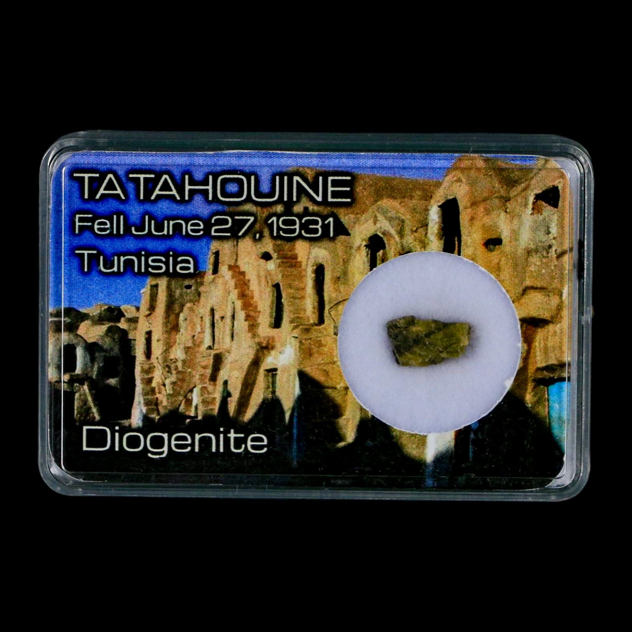 Tatahouine Diogenite Stony Meteorite Achondrites Specimen Fell June 24, 1931 Display - Fossil Age Minerals