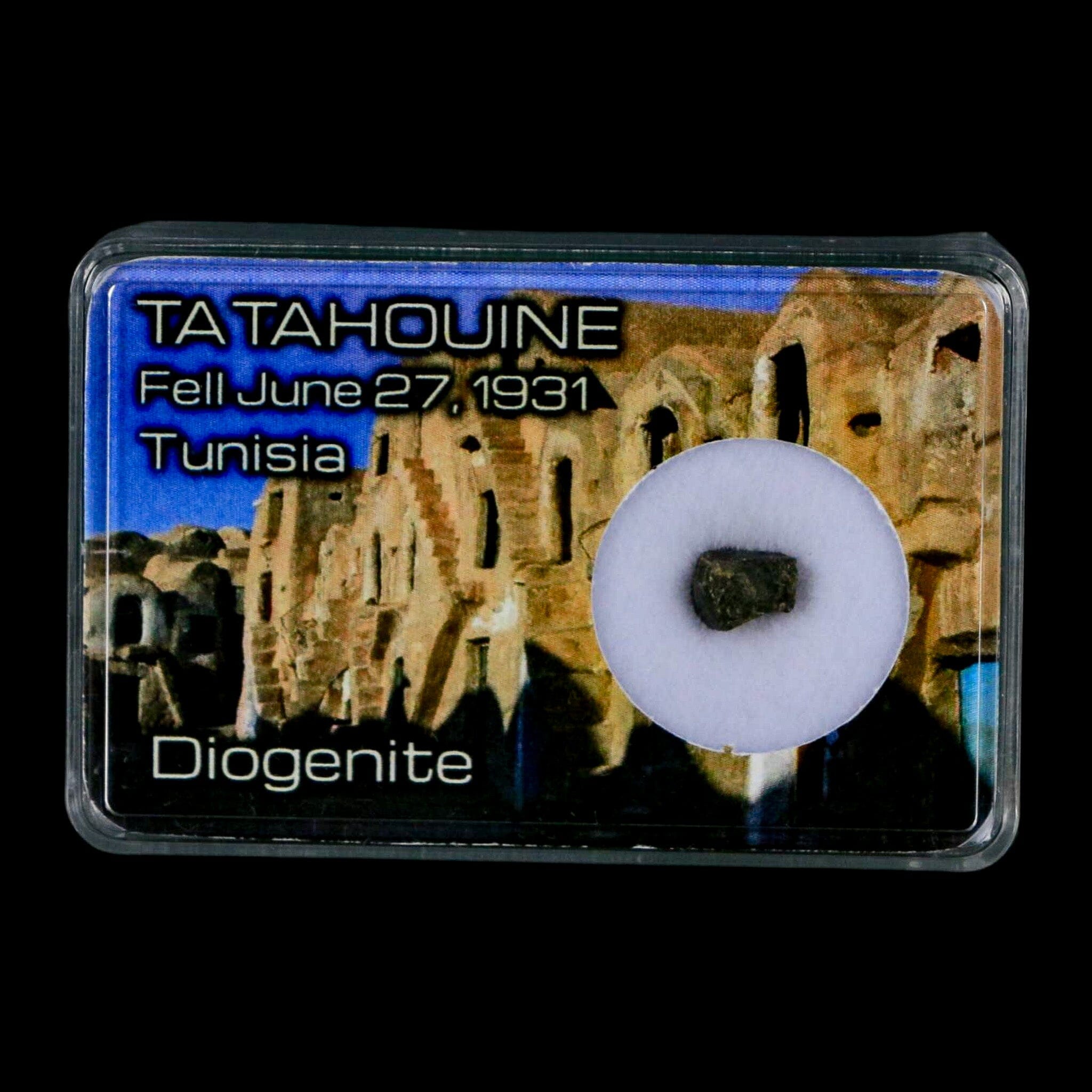 Tatahouine Diogenite Stony Meteorite Achondrites Specimen Fell June 24, 1931 Display - Fossil Age Minerals