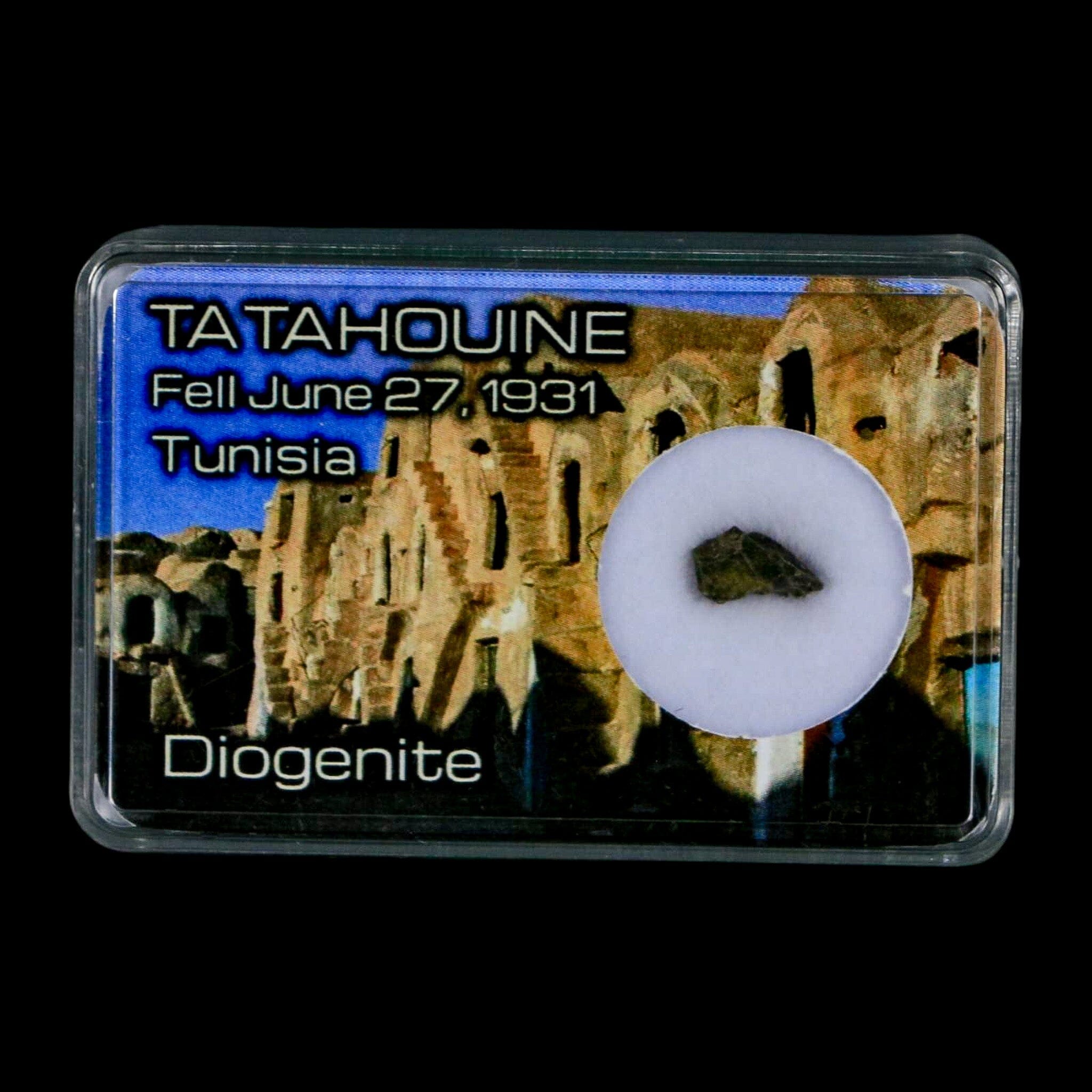 Tatahouine Diogenite Stony Meteorite Achondrites Specimen Fell June 24, 1931 Display - Fossil Age Minerals