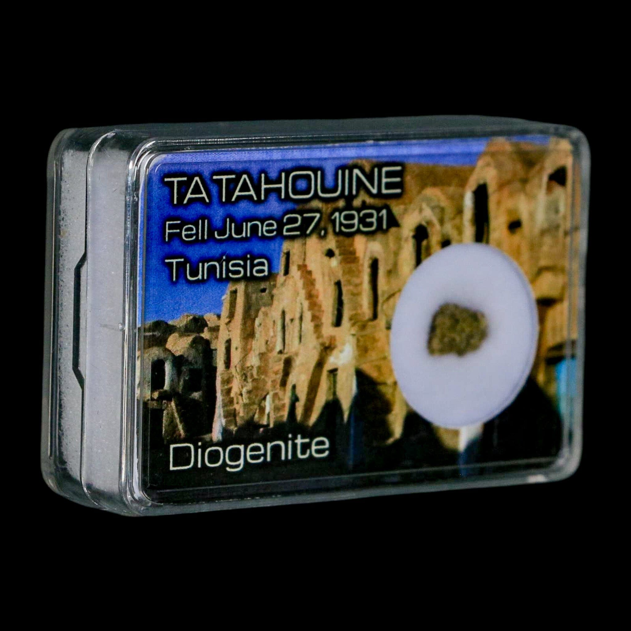Tatahouine Diogenite Stony Meteorite Achondrites Specimen Fell June 24, 1931 Display - Fossil Age Minerals