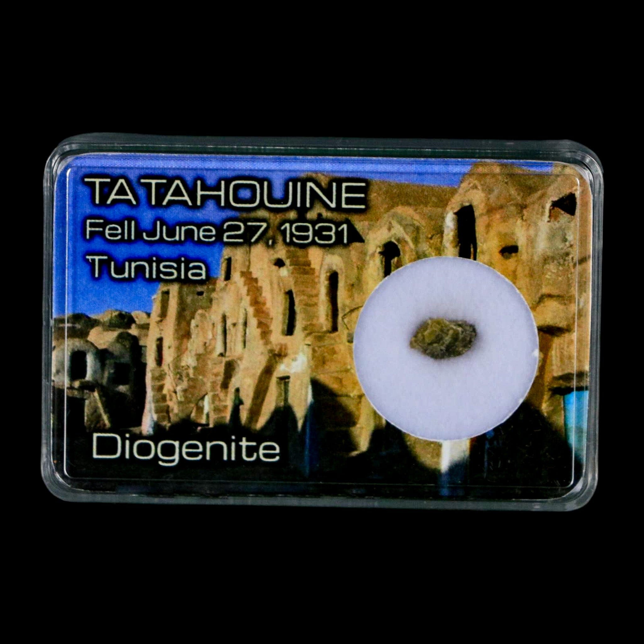 Tatahouine Diogenite Stony Meteorite Achondrites Specimen Fell June 24, 1931 Display - Fossil Age Minerals