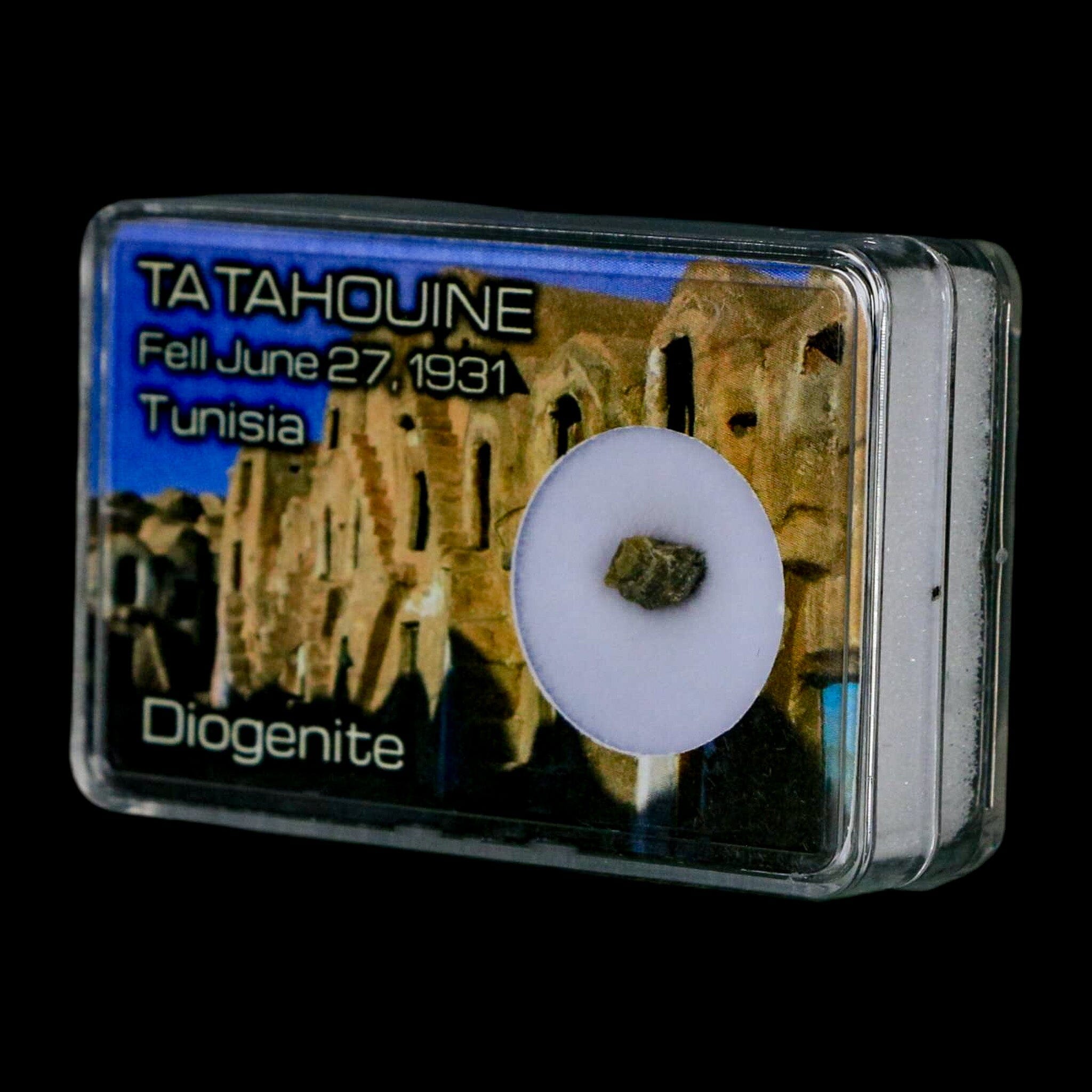 Tatahouine Diogenite Stony Meteorite Achondrites Specimen Fell June 24, 1931 Display - Fossil Age Minerals