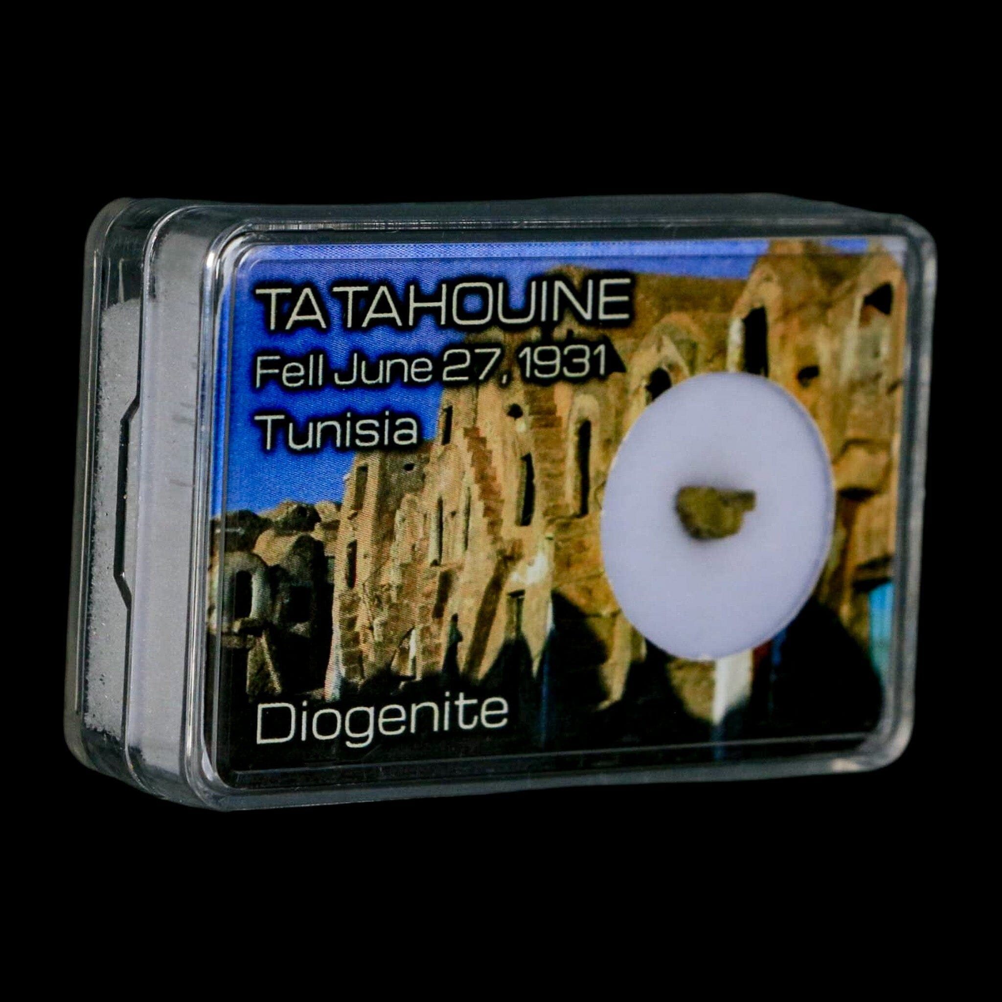 Tatahouine Diogenite Stony Meteorite Achondrites Specimen Fell June 24, 1931 Display - Fossil Age Minerals