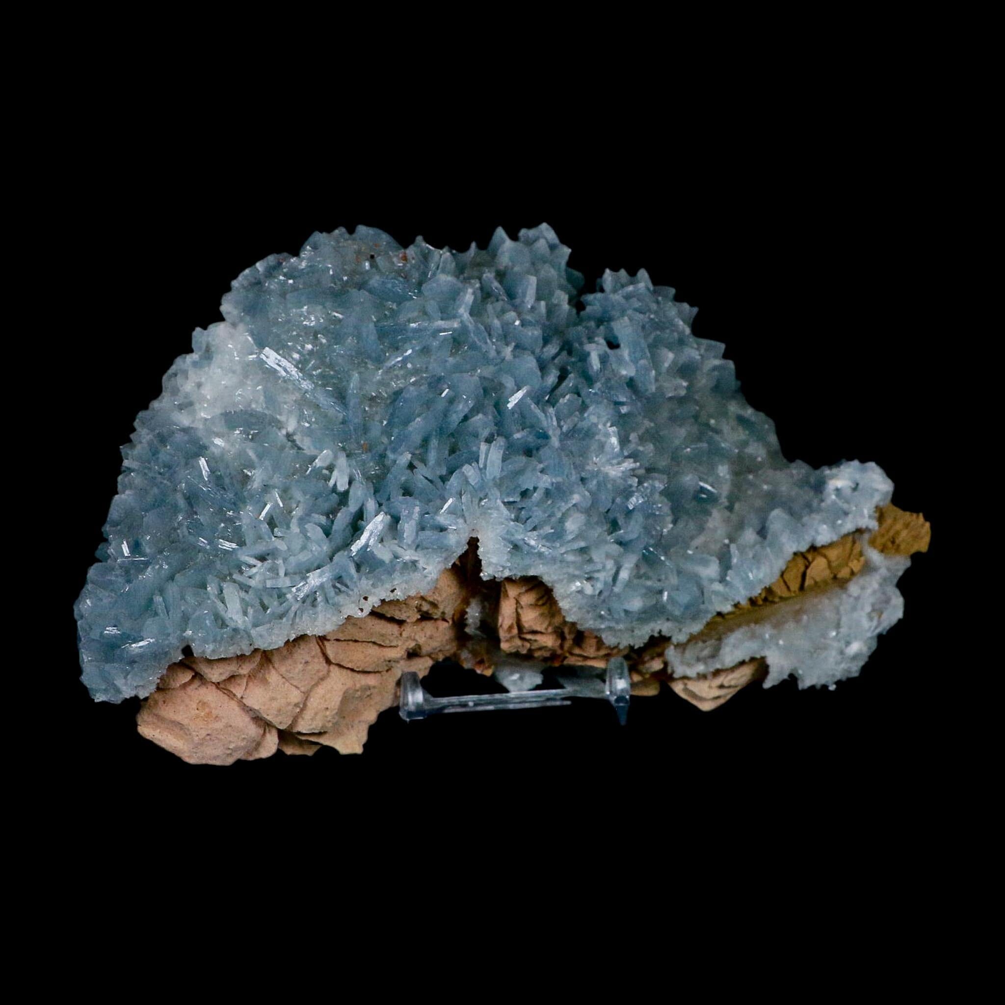 XL 7" Ice Blue Tabular Barite Blades Crystal Mineral Specimen Meknes-Tafilalet Morocco - Fossil Age Minerals