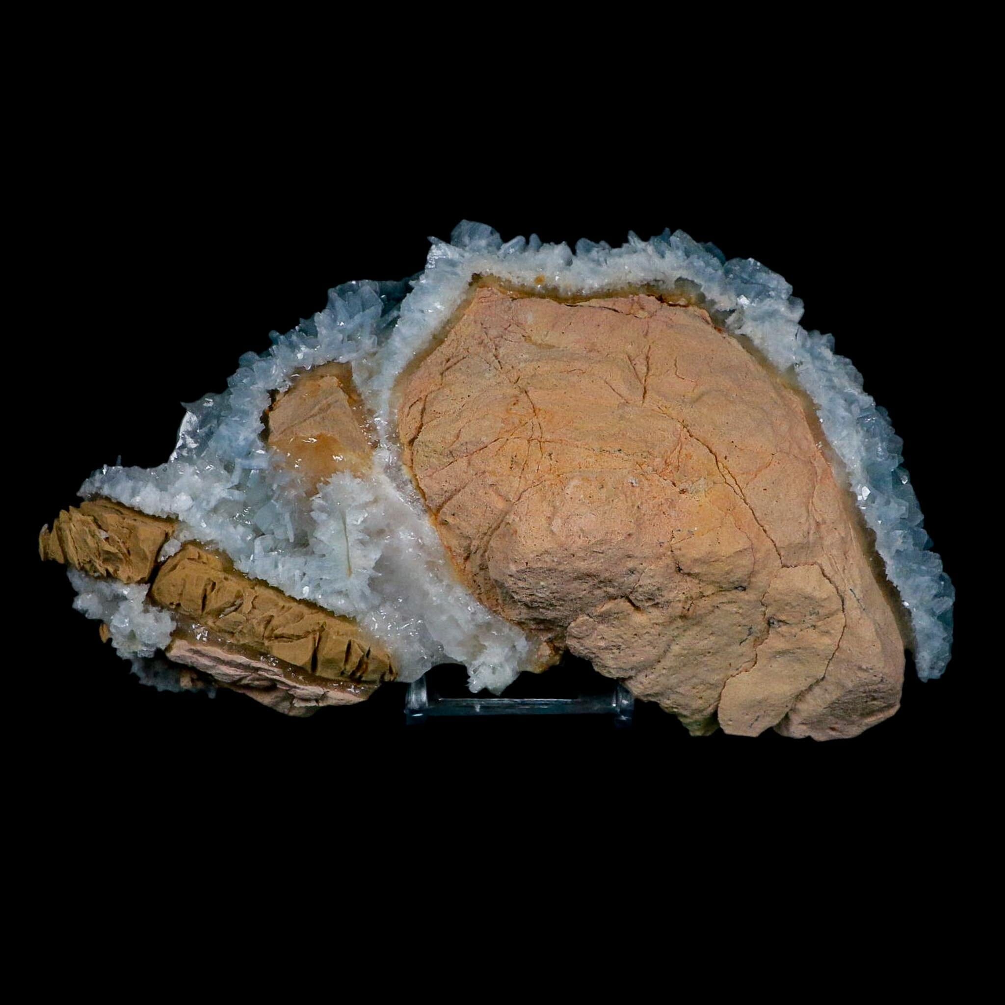 XL 7" Ice Blue Tabular Barite Blades Crystal Mineral Specimen Meknes-Tafilalet Morocco - Fossil Age Minerals