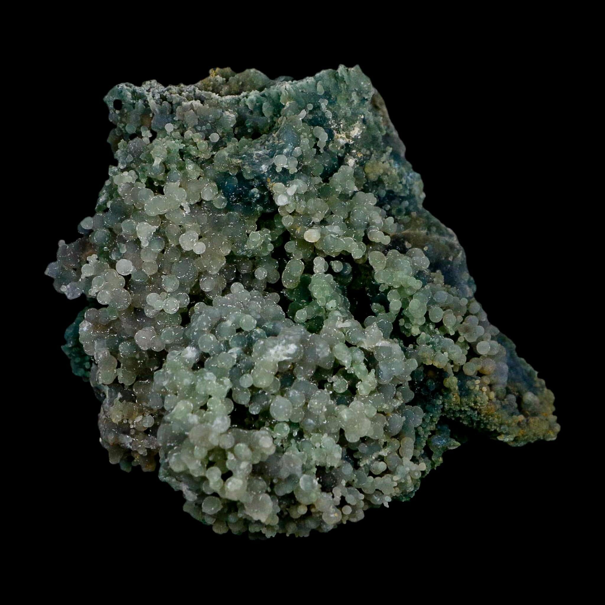 3.8" Green Grape Agate Botryoidal Crystal Druzy Cluster Mineral Sulawesi Island - Fossil Age Minerals