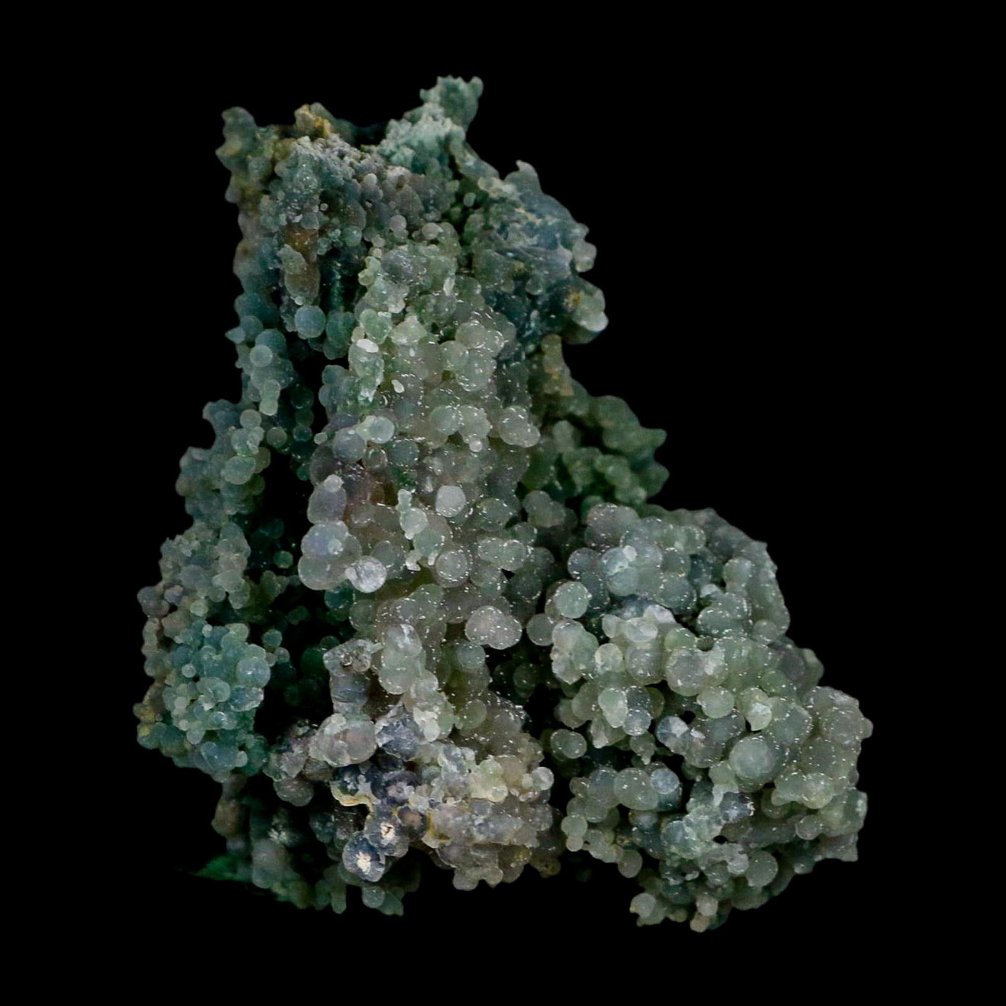 3.8" Green Grape Agate Botryoidal Crystal Druzy Cluster Mineral Sulawesi Island - Fossil Age Minerals