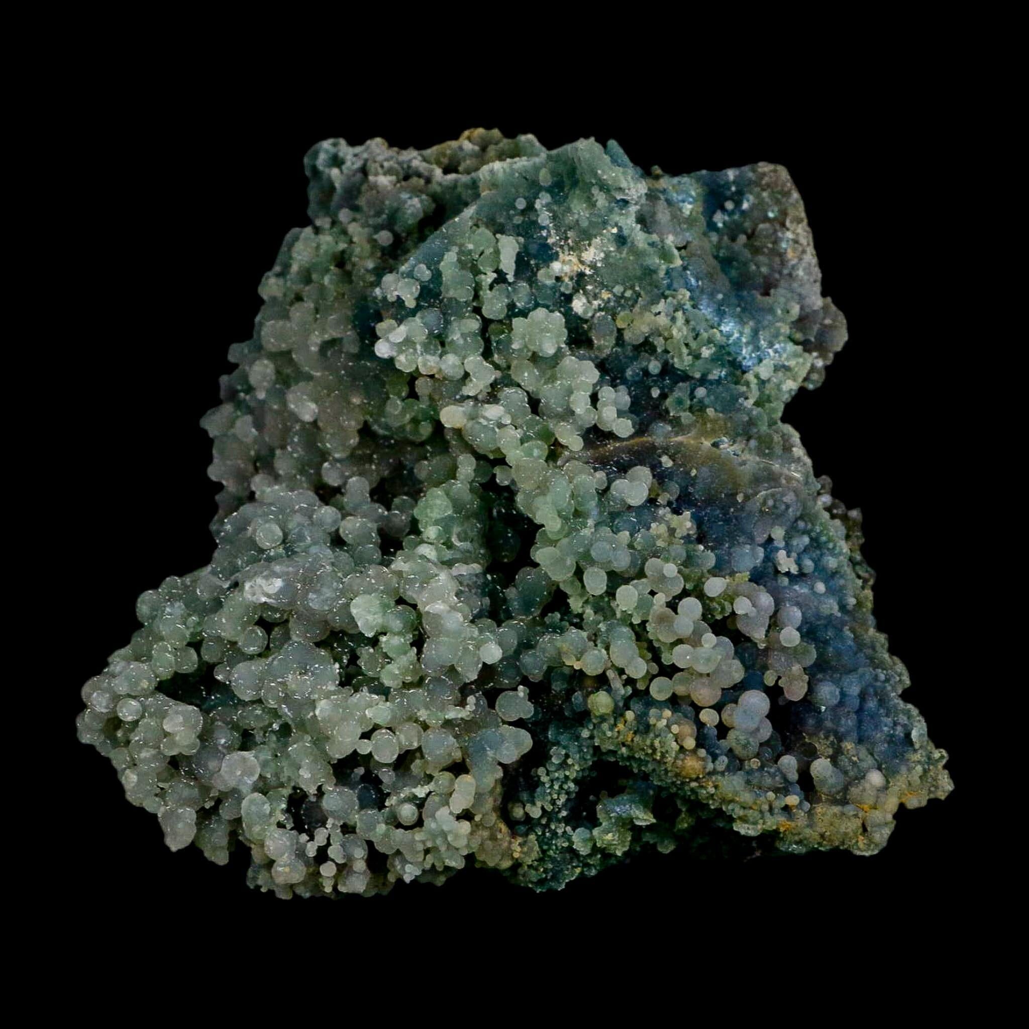 3.8" Green Grape Agate Botryoidal Crystal Druzy Cluster Mineral Sulawesi Island - Fossil Age Minerals