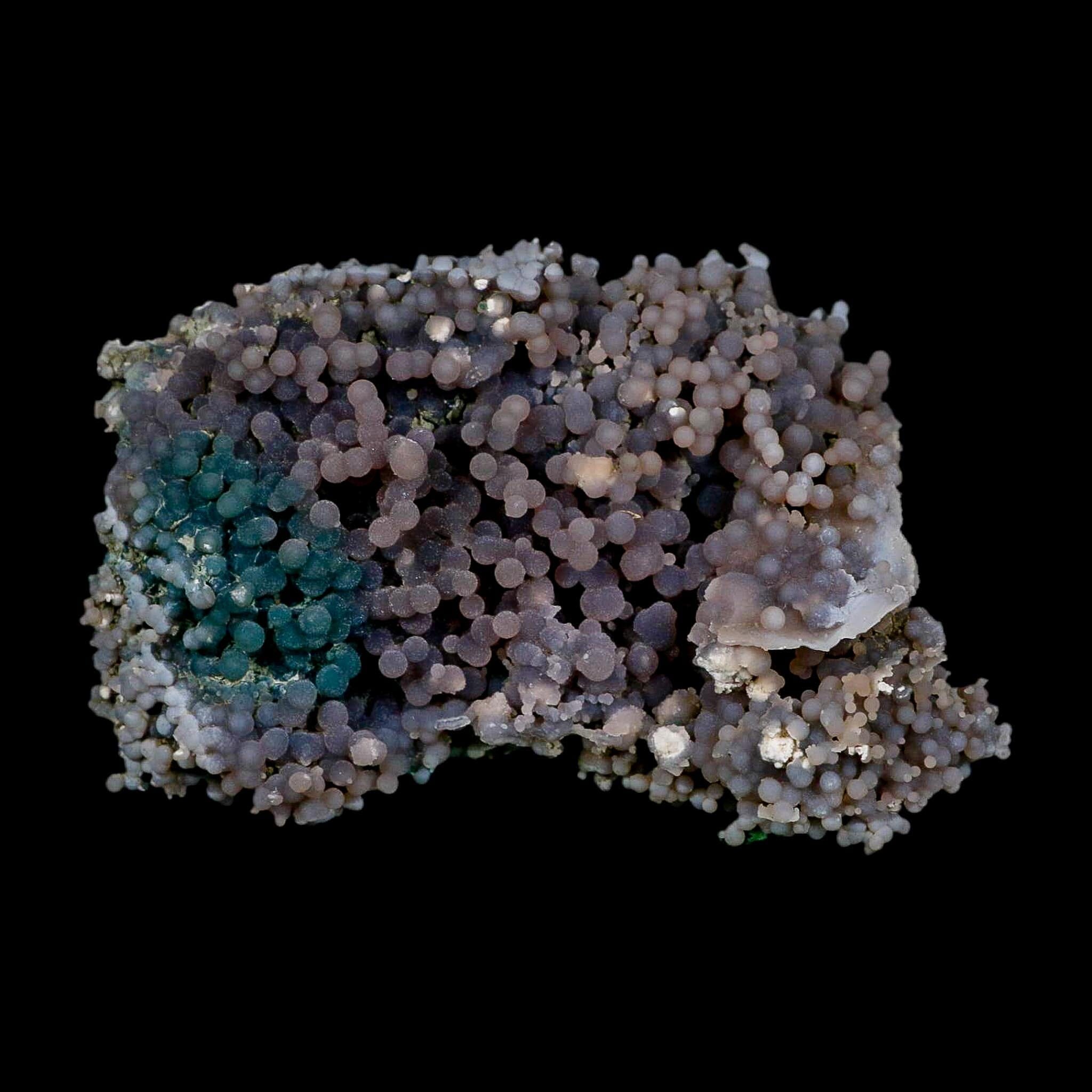 4.8" Purple Green Grape Agate Botryoidal Crystal Druzy Cluster Mineral Sulawesi Island - Fossil Age Minerals