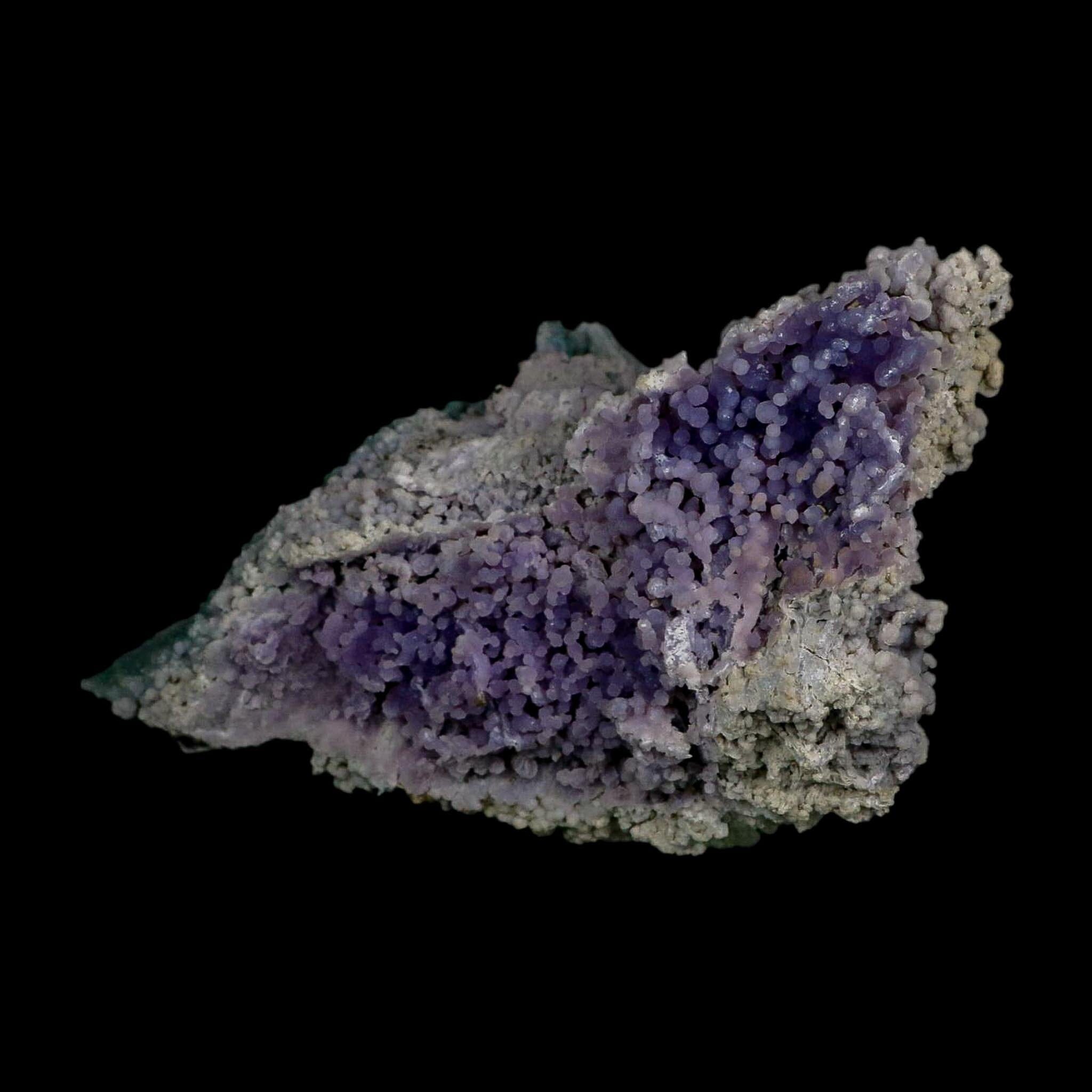 4.6" Purple Green Grape Agate Botryoidal Crystal Druzy Cluster Mineral Sulawesi Island - Fossil Age Minerals