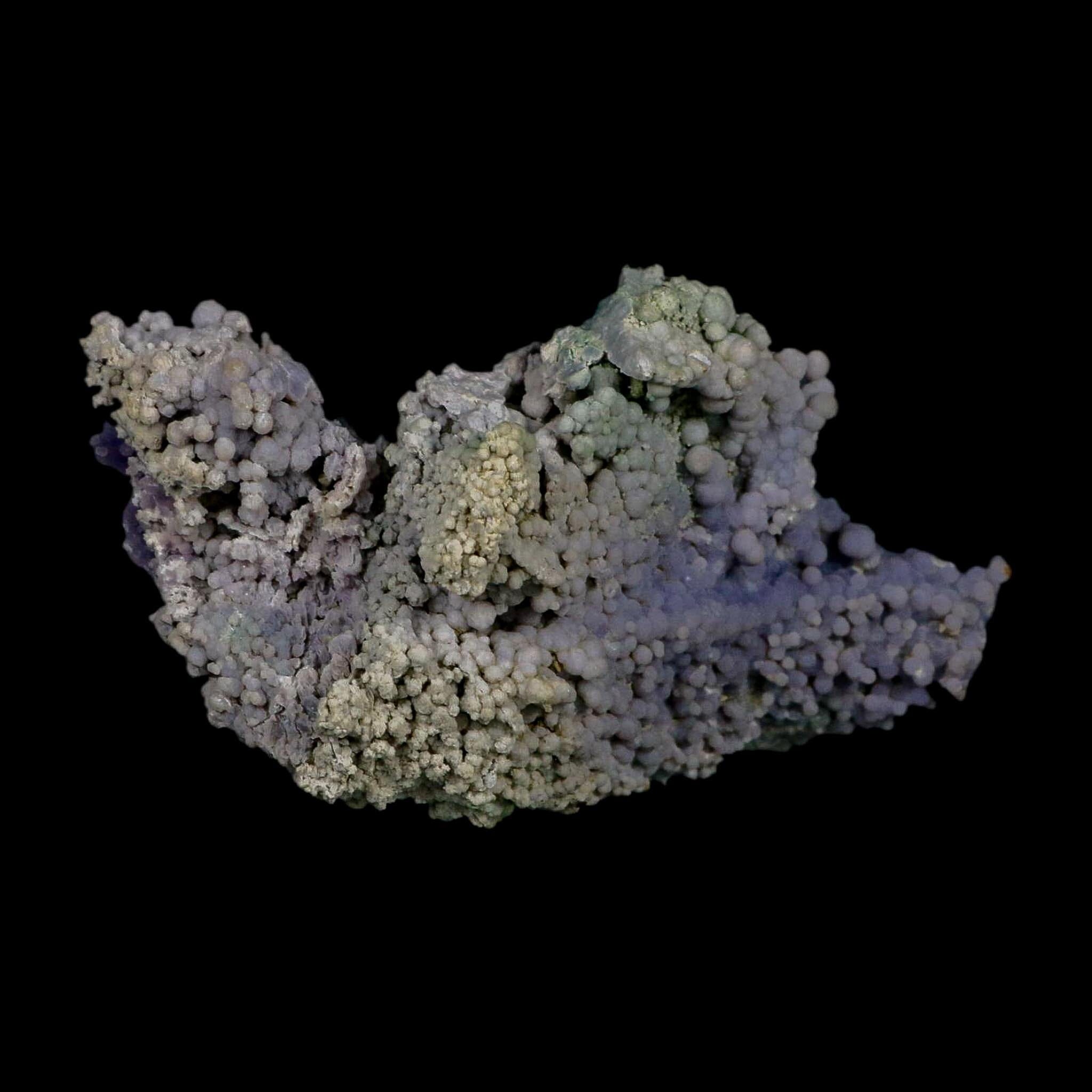 4.6" Purple Green Grape Agate Botryoidal Crystal Druzy Cluster Mineral Sulawesi Island - Fossil Age Minerals