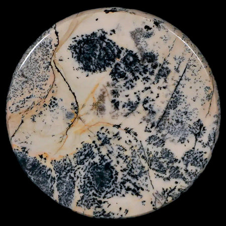 60MM Chinese Picture Jasper Mineral Specimen Round Polished Slab Liaoning, China