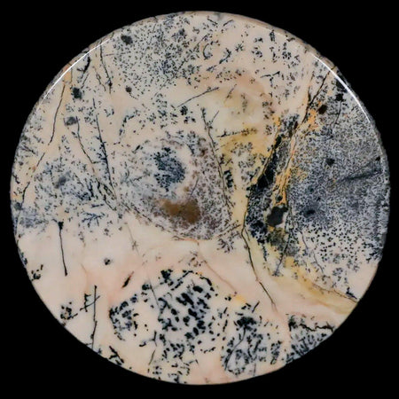60MM Chinese Picture Jasper Mineral Specimen Round Polished Slab Liaoning, China
