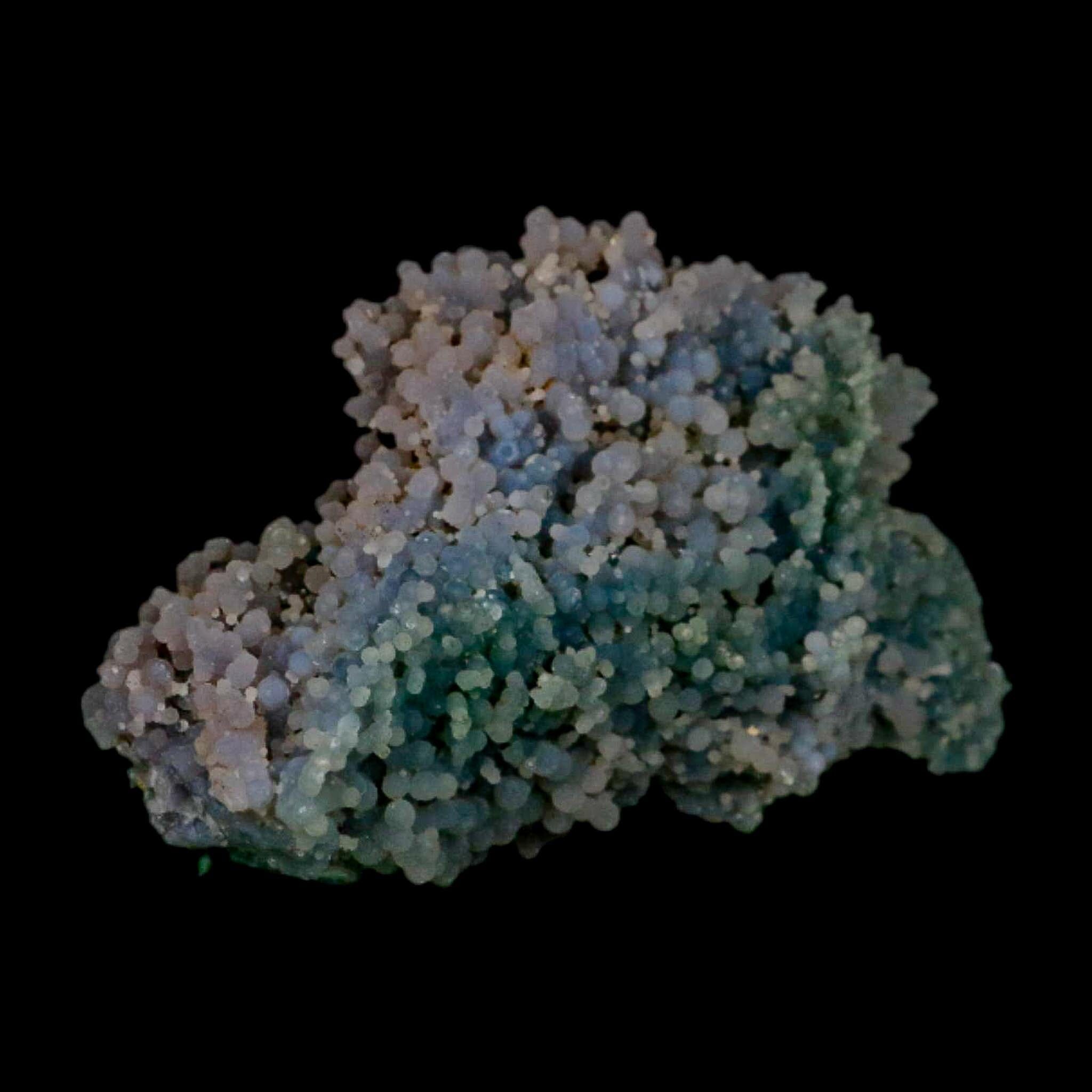 2.9" Purple Green Grape Agate Botryoidal Crystal Druzy Cluster Mineral Sulawesi Island - Fossil Age Minerals