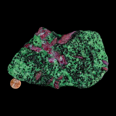 7" Natural Rough Ruby In Zoisite And Hornblende Crystal Mineral Specimen Anyolite - Fossil Age Minerals